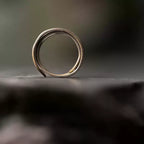 Profile of the copper ring showing its adjustable open coil shape